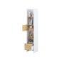 Bed Concept boekenkast smal H218 Wit - Ambachtelijk eik