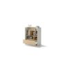 Bed Concept boekenkast breed H108 Cashmere - licht eik