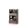 Bed Concept boekenkast breed H158 Bruin / Donker walnoot