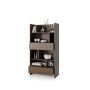 Bed Concept boekenkast breed H178 Bruin / Donker walnoot