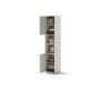 Bed Concept aanbouwkast 2 deurs - 2 open vakken Cashmere