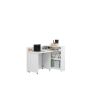 Work Concept Slim bureaukast – 90 cm – links – hoogglans wit