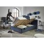 Gestoffeerd Opbergbed Fun 140 x 200 Donker Blauw