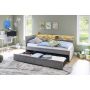 Gestoffeerd Opbergbed Uno 90 x 200 Grijs/Eiken